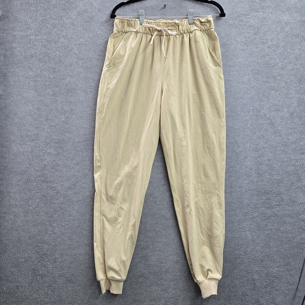 Lululemon Women Pants 8 Beige Stretch High Rise Jogger 28" Inseam‎